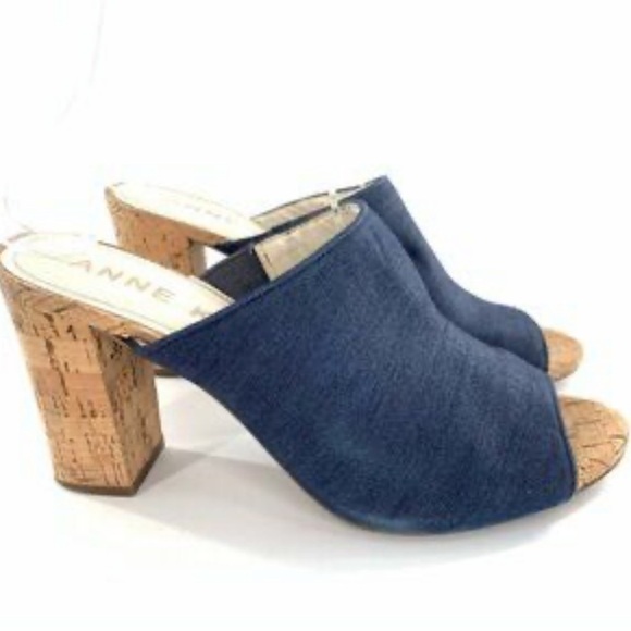 ANNE KLEIN “Tillie” Peep Toe Mule Size 9.5 - Picture 5 of 8
